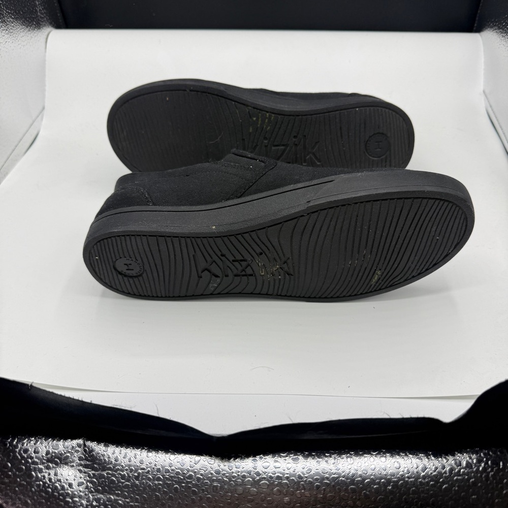 Kizik Venice Black Canvas Pull On Hands Free Slip On Shoes - Picture 7 of 8